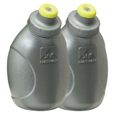 Nathan drinkfles 2-stuks, zilver (Push-Pull Cap) 975307 